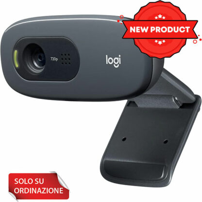 Logitech C270 Webcam HD, 720p/30fps