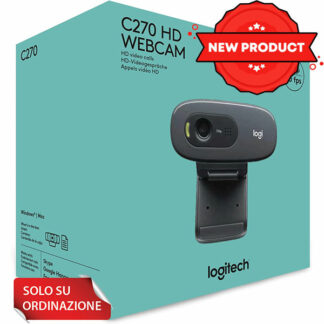 Logitech C270 Webcam HD, 720p/30fps