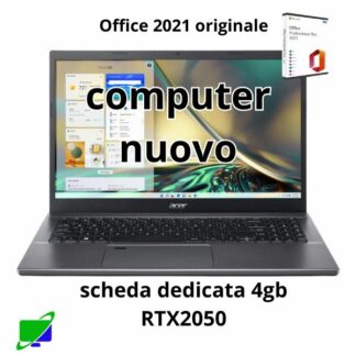 ACER NB 15,6" ASPIRE 5 i7-12500 16GB 1024GB - RTX2050